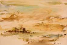 aquarelle Les mirages du désert